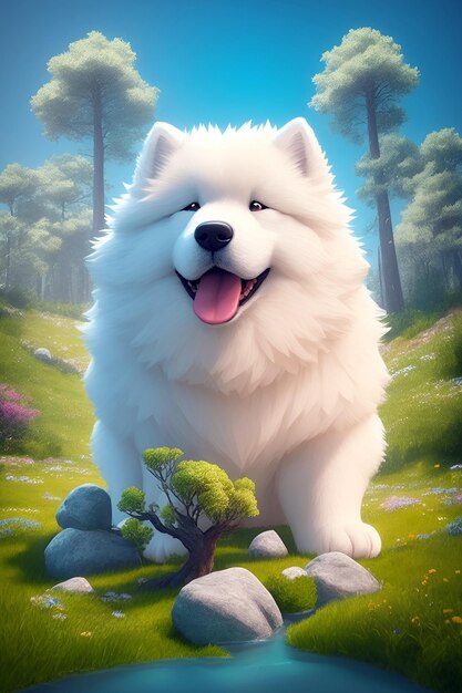 Cute dog illustration cute animals for decor wallart wallpaper class classroom nursery