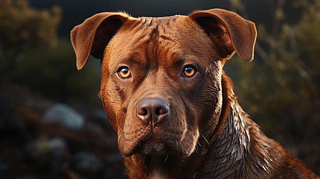 Foto una foto di un cane carino.