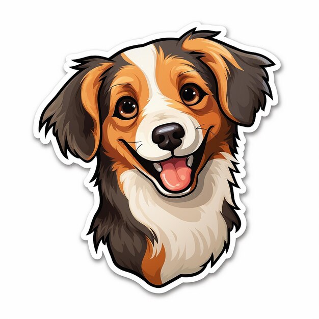 Photo cute dog sticker