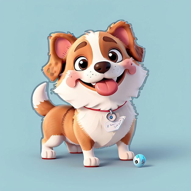 A cute dog sticker