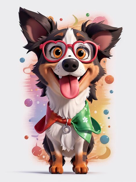 Cute dog vector