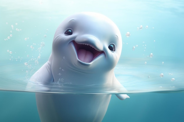 Cute dolphin character