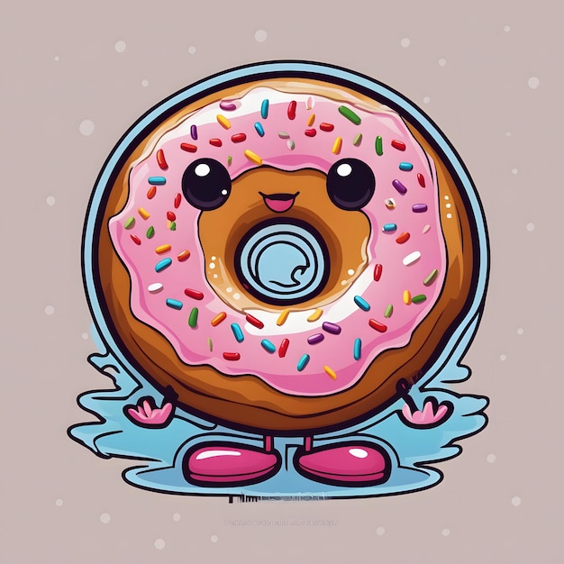 Photo cute donut