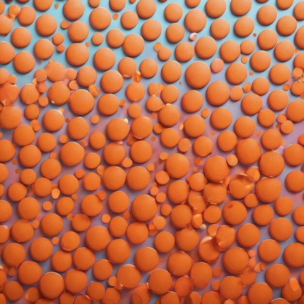 Cute dots orange dream colors art background