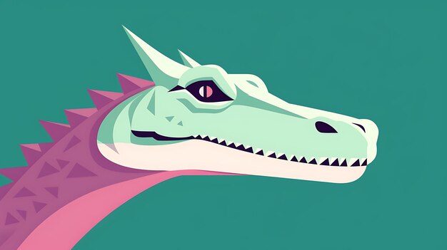 Cute dragon pastel cartoon background