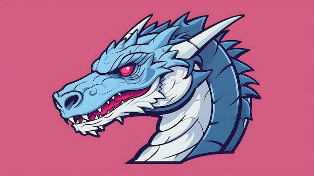 Photo cute dragon pastel cartoon background