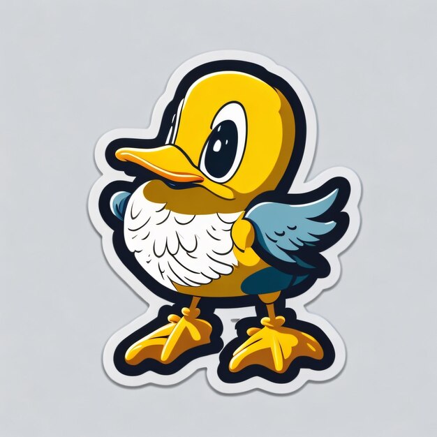 Photo cute duck sticker 3