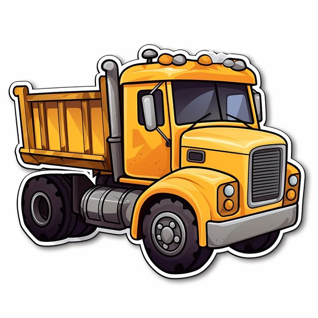 Photo cute dump truck