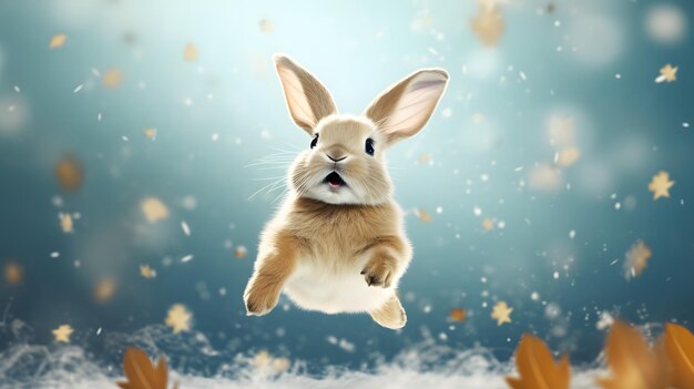 Cute Easter bunny rabbit