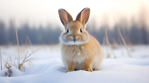 Cute Easter bunny rabbit