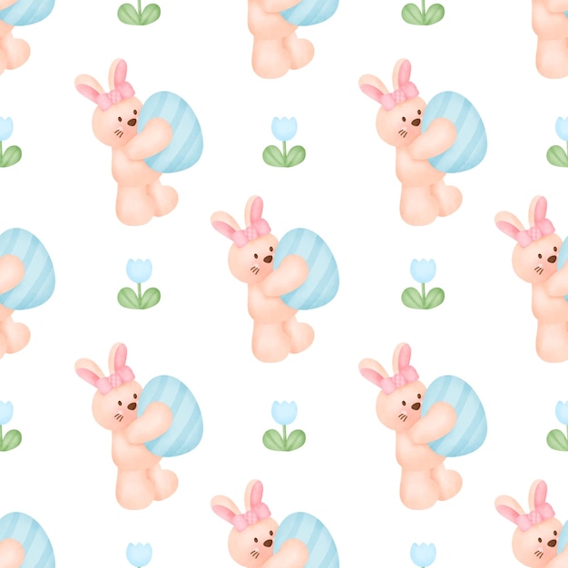 Cute Easter day  seamless pattern