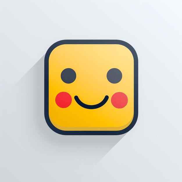 Photo cute emoji icons 3d rendering