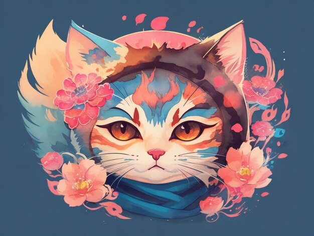 Cute fantasy cat AI GENERATED