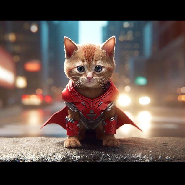 Photo cute fantasy cat animal