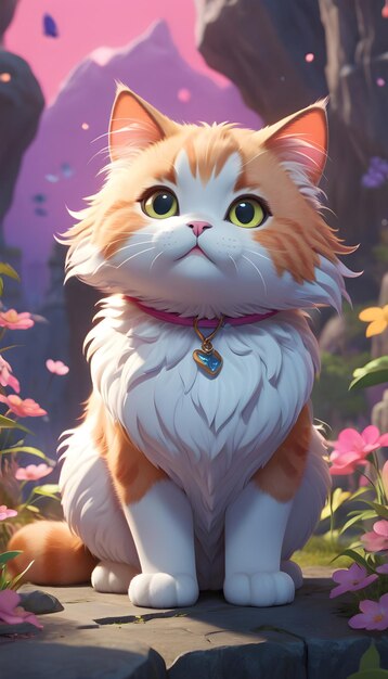 Cute fantasy cat