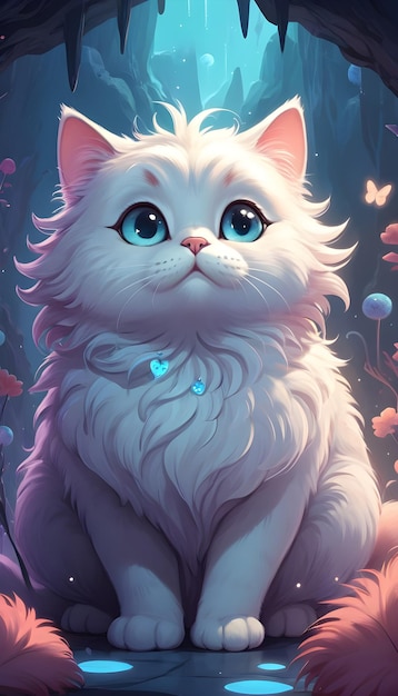 Cute fantasy cat