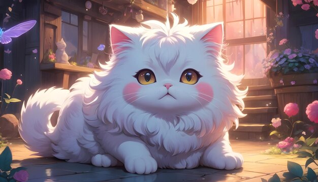 Photo cute fantasy cat