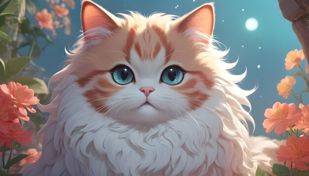 Cute fantasy cat