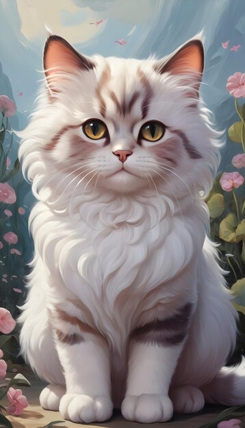 Cute fantasy cat