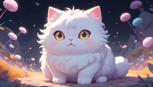 Cute fantasy cat