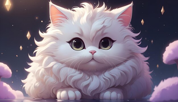 Cute fantasy cat