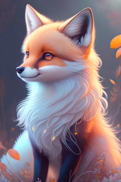 Cute fantasy fox