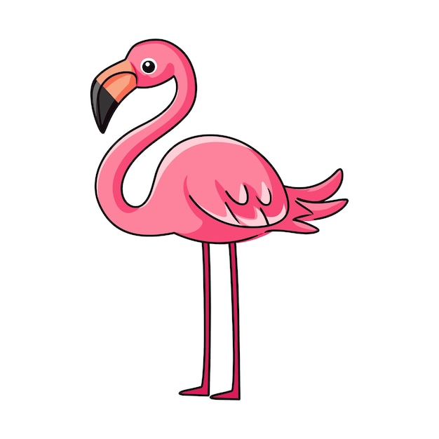 Cute Flamingo cartoon