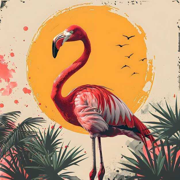 Cute Flamingo Clipart