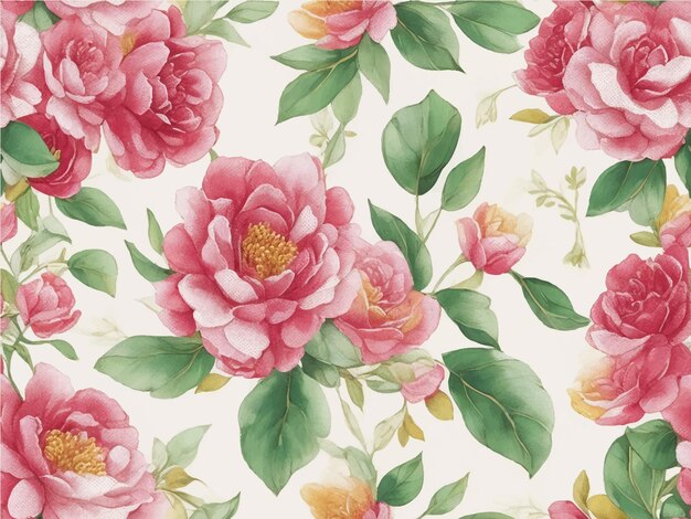 Cute floral seamless pattern background