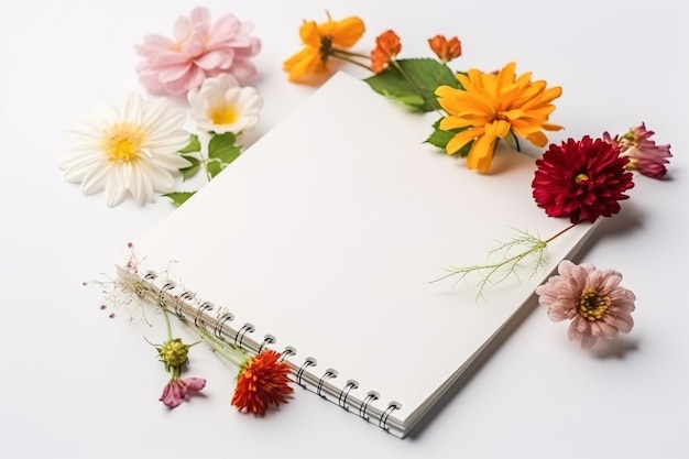 The cute flower concept of modern laptops