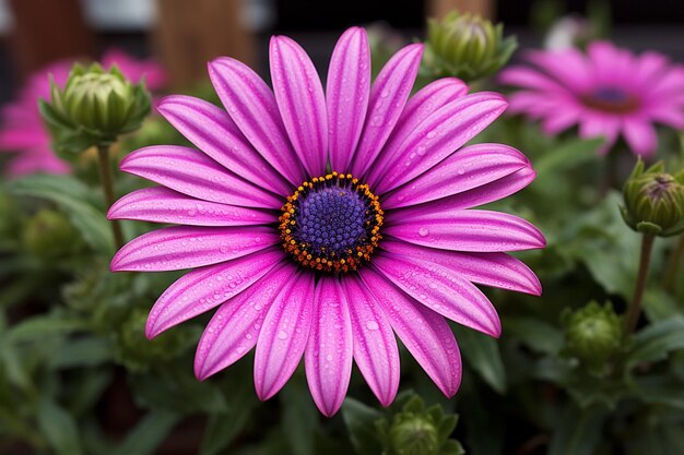 Cute flower simple purple and pink