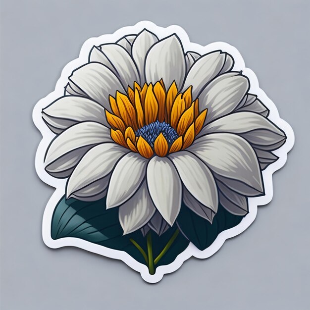 Premium AI Image  cute flower sticker