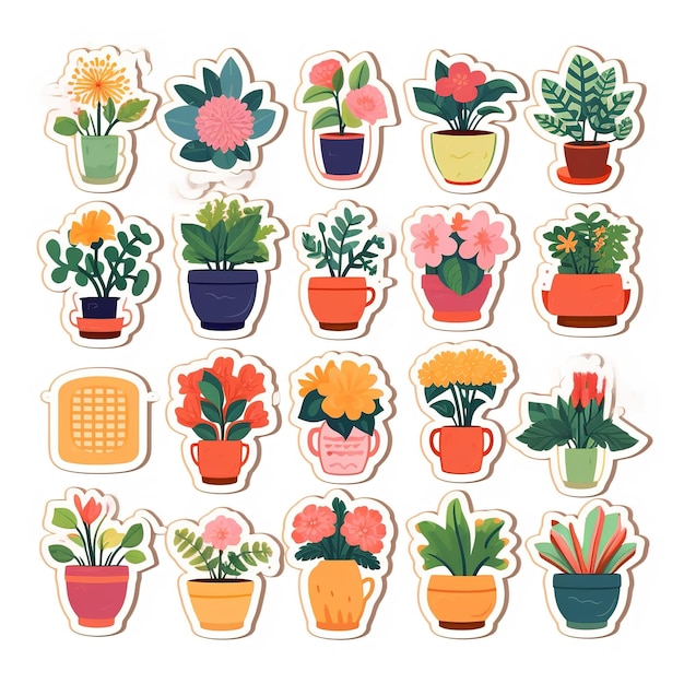 cute flower sticker