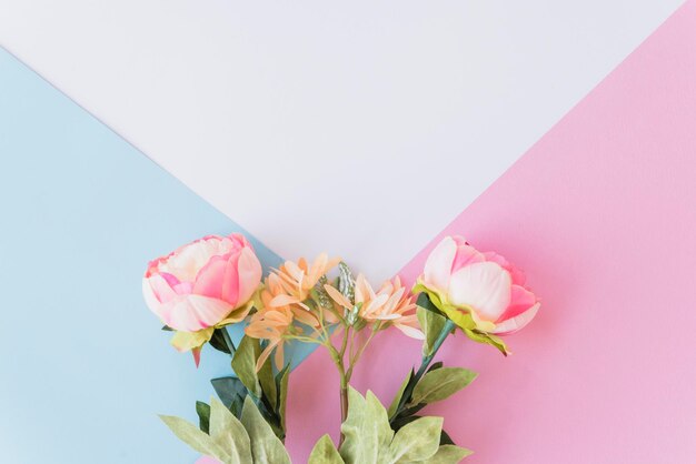 cute flowers multicolored background