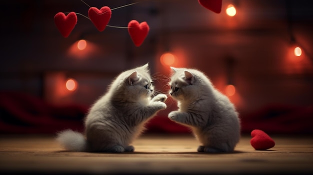 Cute fluffy cats wallpaper with cats love pets