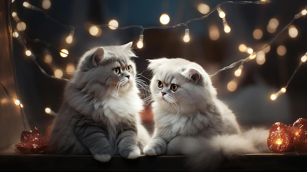 Cute fluffy cats wallpaper with cats love pets