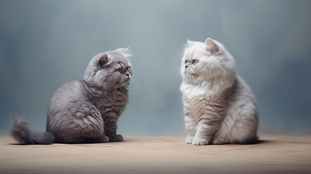 Cute fluffy cats wallpaper with cats love pets