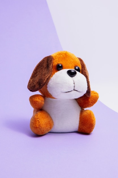 Cute and fluffy dog toy