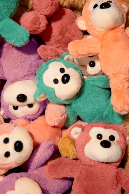 Cute and fluffy monkey toys