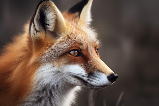 Cute fox head Generate Ai