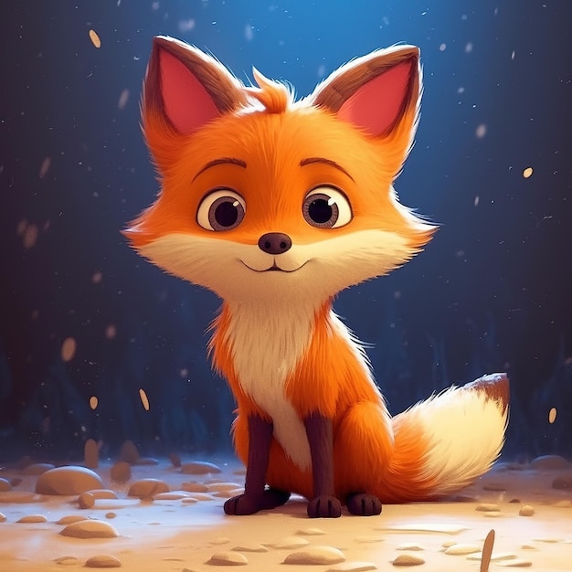 cute fox illustration