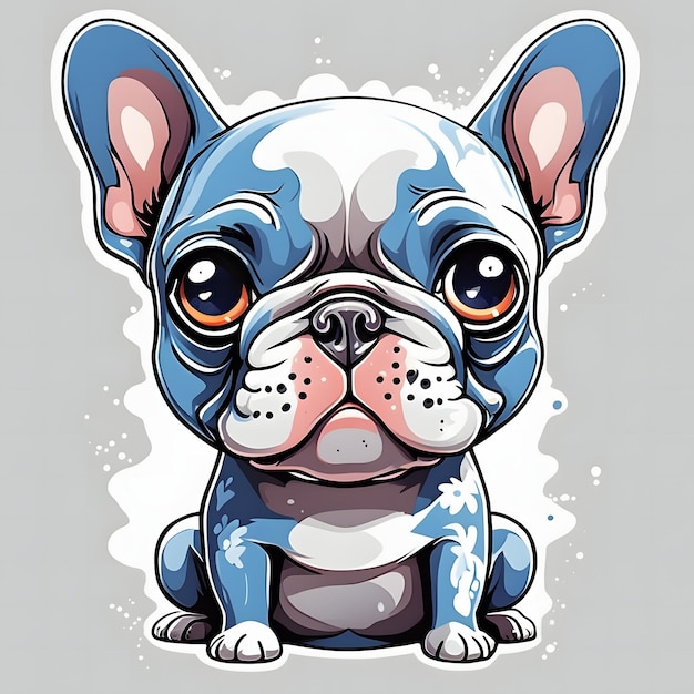 Photo cute french bulldog