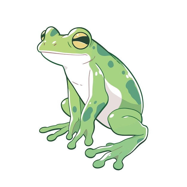 cute frog vector