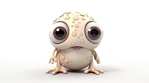 a cute frog with big eyes and big eyes.