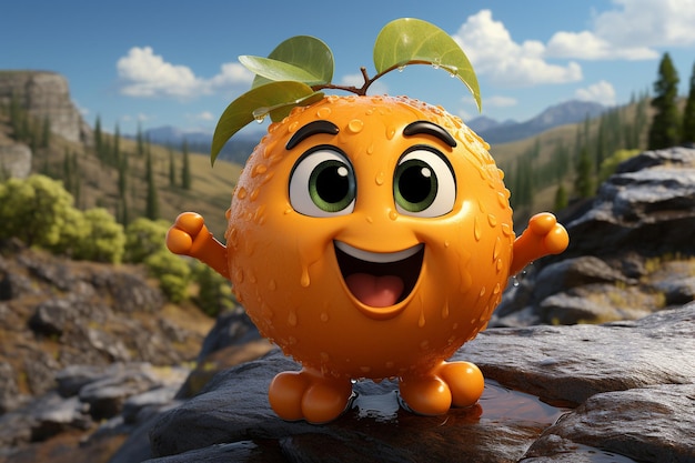 Cute Fruit Character