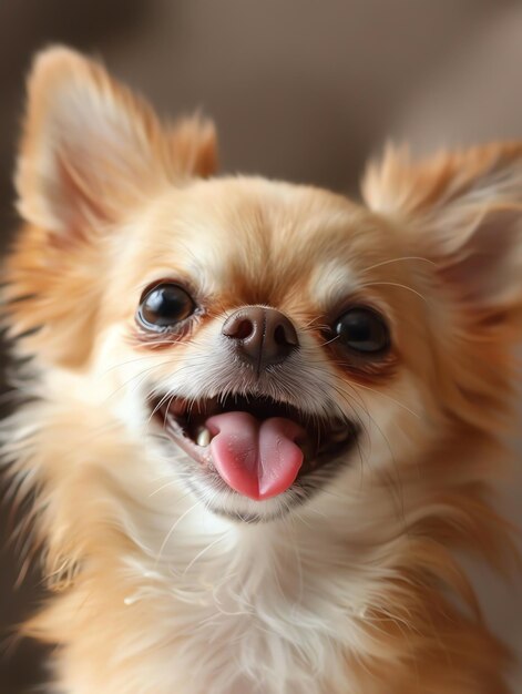 cute funny Chihuahua with tongue