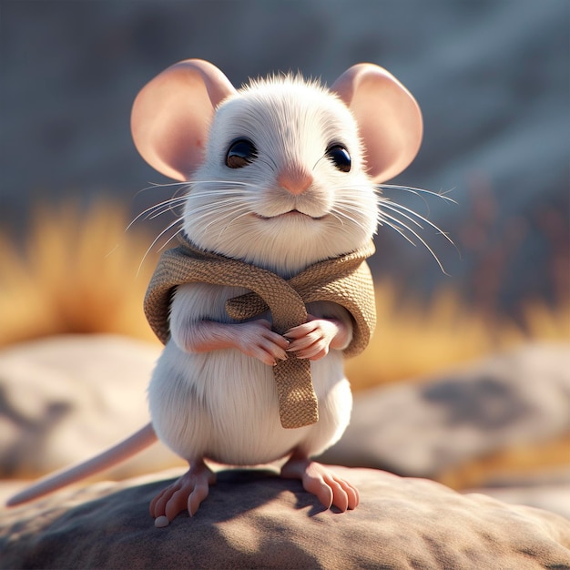 Cute and Funny Mouse Generative AI