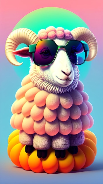 Милая забавная овца