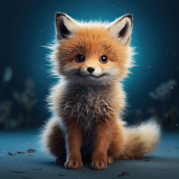 Cute furry animal AI generated