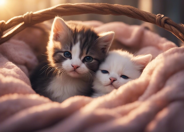 Foto un gatto peloso carino in casa